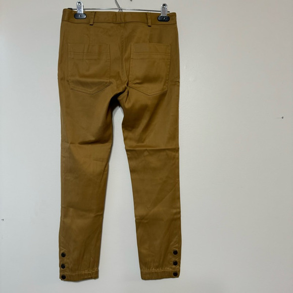 Veronica Beard Dune Cargo Jogger Pants Brown Zip Pocket Utility Cropped Size 0 - Picture 5 of 10